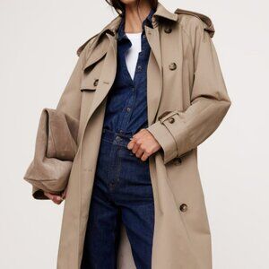 Banana Republic Classic Cotton Trench Coat, size S, new